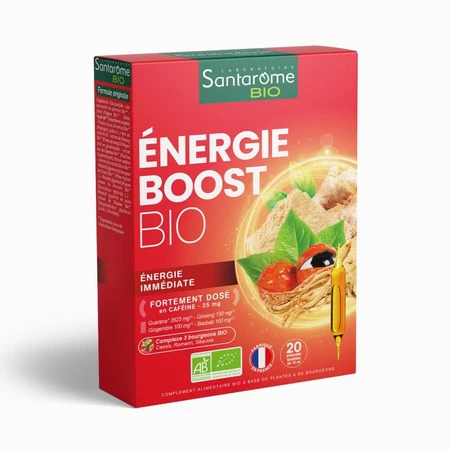 Santarome Energie Boost Bio Coup d'énergie immédiat 20 ampoules