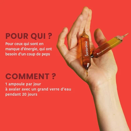 Santarome Energie Boost Bio Coup d'énergie immédiat 20 ampoules