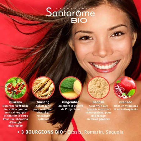 Santarome Energie Boost Bio Coup d'énergie immédiat 20 ampoules