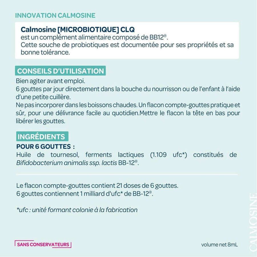 Calmosine Microbiota CLQ 8ml