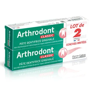 Arthrodont Pate Dentifrice Apaisant Classic Gencives irritées 2x75ml