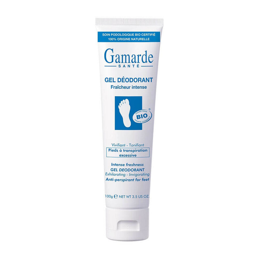 Buy Gamarde organic intense freshness deodorant gel for feet with excessive sweating 100g Gamarde organic intense freshness deodorant gel for feet with excessive sweating 100g