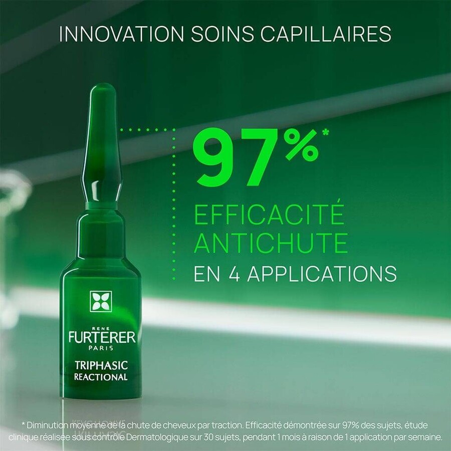 René Furterer Triphasic Reactional 2-in-1 Hair and Growth Treatment 12x5ml ampoules