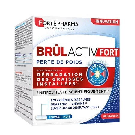Forté Pharma BrulActiv Fort Brûle Graisses Triples Action Perte de poids 60 gélules