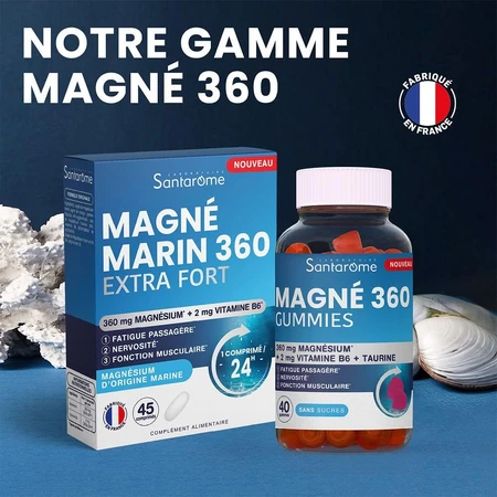 Santarome Magnesio 360 mg Relajación Sin Azúcar 40 Chicles