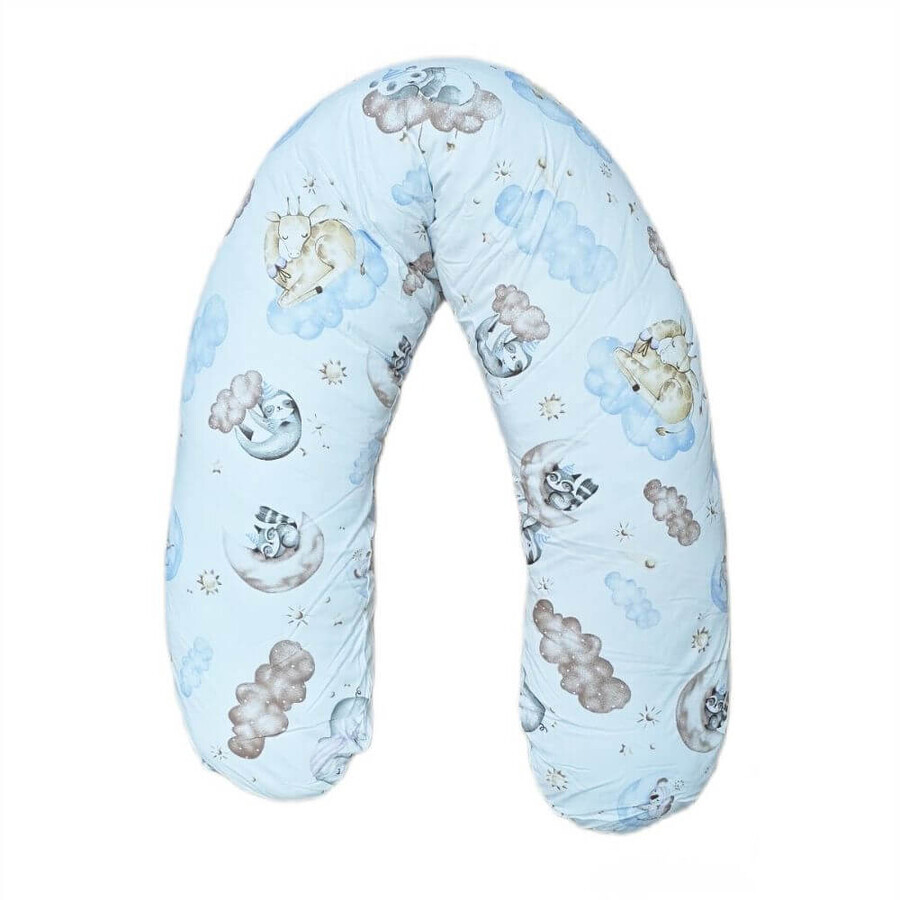 Zwangerschapskussen, 180 cm, Wolken, Appekids