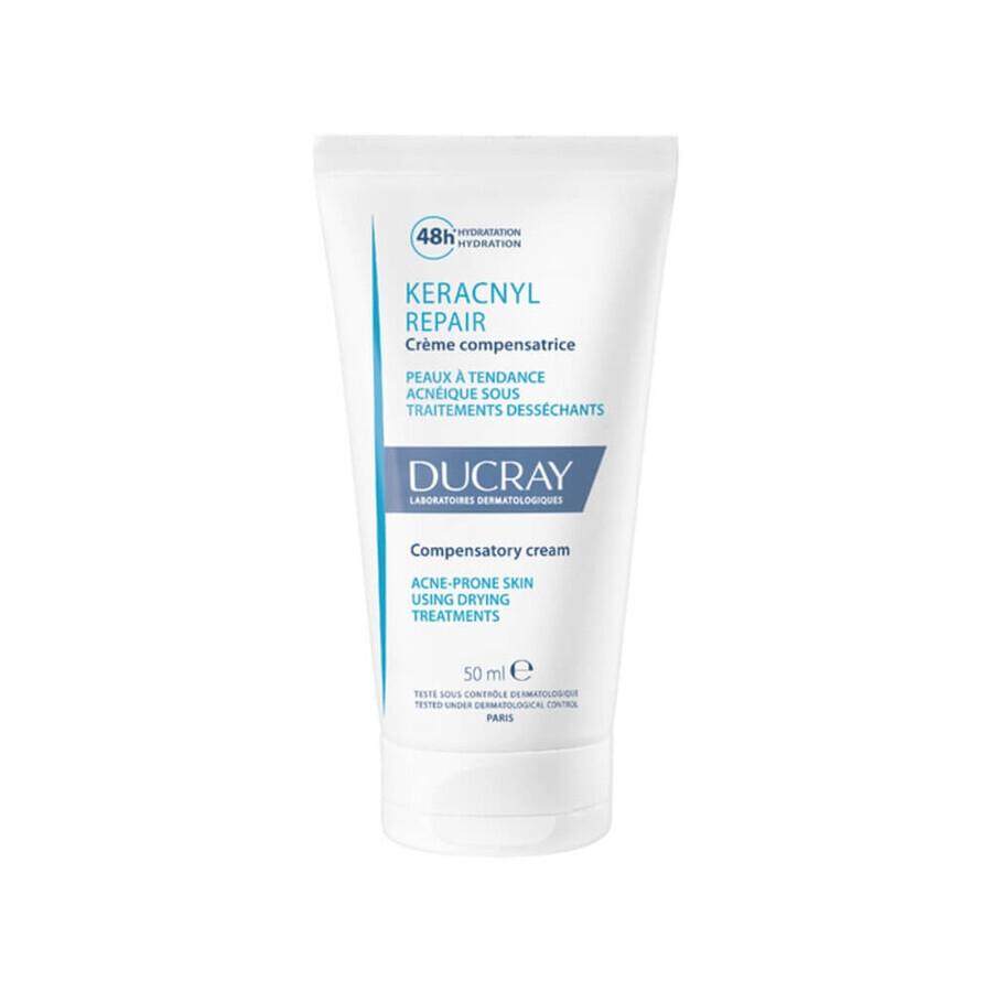 Crema hidratante para pieles con tendencia acneica Keracnyl, 50 ml, Ducray