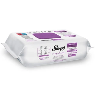 Sleepy Easy Clean Multi-Surface Wet Wipes, Orchid Garden, 100 pieces