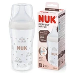 Glass feeding bottle Perfect Match, M, + 3 months, Rainbow, 230 ml, Nuk