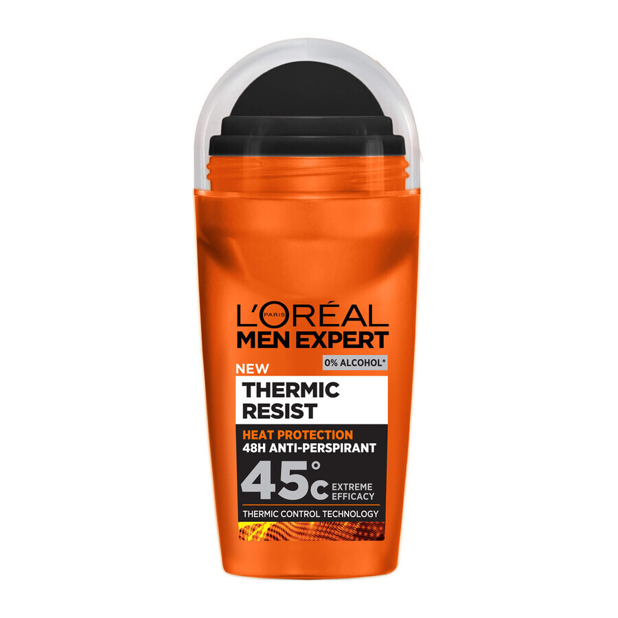 Roll-on antitraspirante per uomo Thermic Resist Men Expert, 50 ml, Loreal Paris
