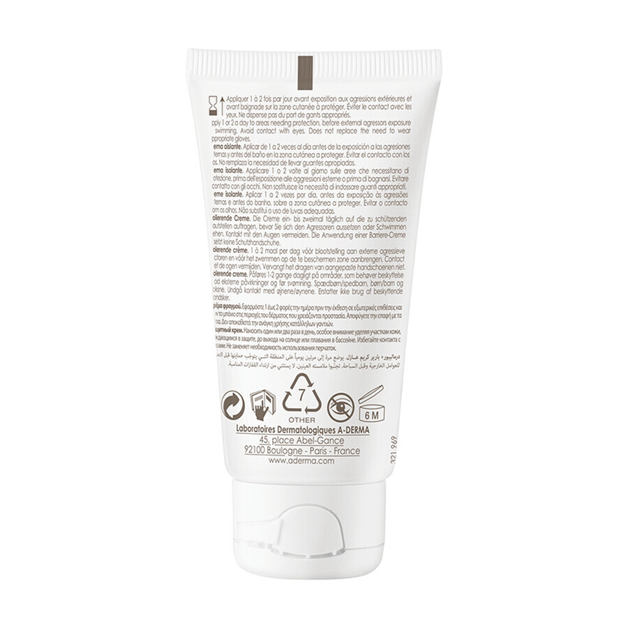 Crema izolanta calmanta Dermalibour+ Barrier, 50 ml, Aderma