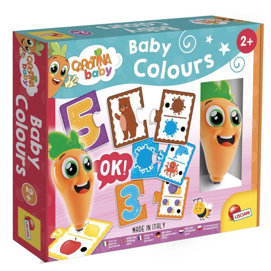 Set mit interaktivem Stift, +2 Jahre, Farben lernen, Lisciani