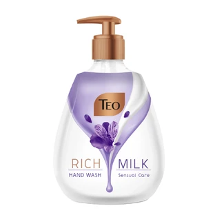 Jabón líquido, Rich Milk, 400 ml, Teo