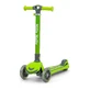 Boogie faltbarer Scooter mit beleuchteten Rädern, Grün, Milly Mally