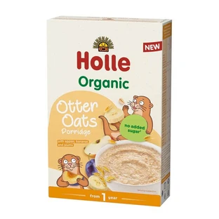Cereales ecológicos con plátanos, ciruelas y manzanas Avena Otter, 200 g, Holle
