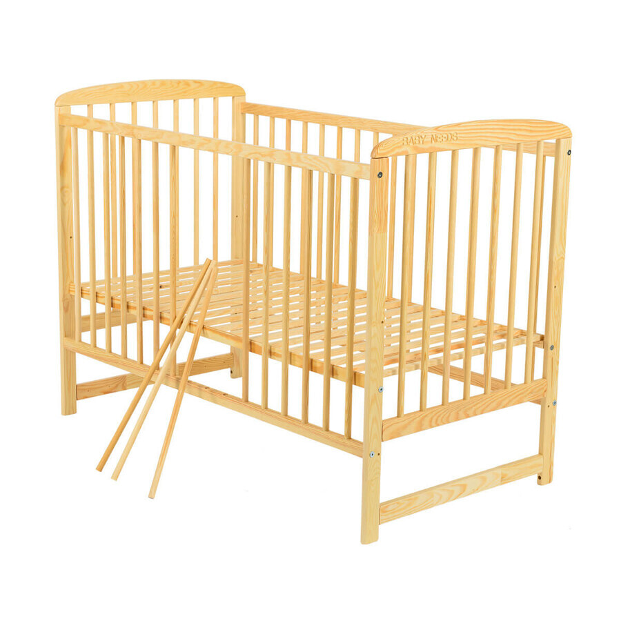 Holzbettchen Ola Natur, 120 x 60 cm, Baby Needs