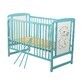 Wooden crib Timmi Mint, 120 x 60 cm, Baby Needs