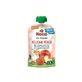 Puré ecológico de melocotones, fresas, manzanas y avena Pelican Peach, 100 g, Holle