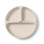 Silicone plate with suction cup, Beige, Babyono