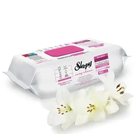 Easy Clean multipurpose wet wipes, Cherry Blossom, 100 pieces, Sleepy