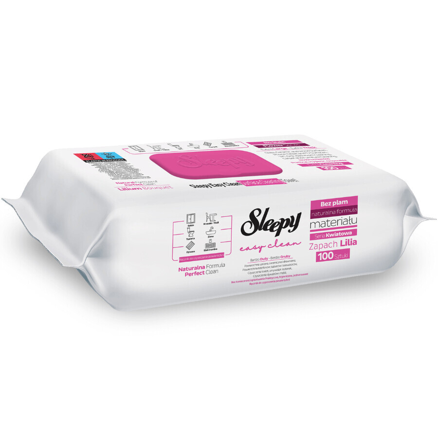 Easy Clean multipurpose wet wipes, Lilium Bouquet, 100 pieces, Sleepy