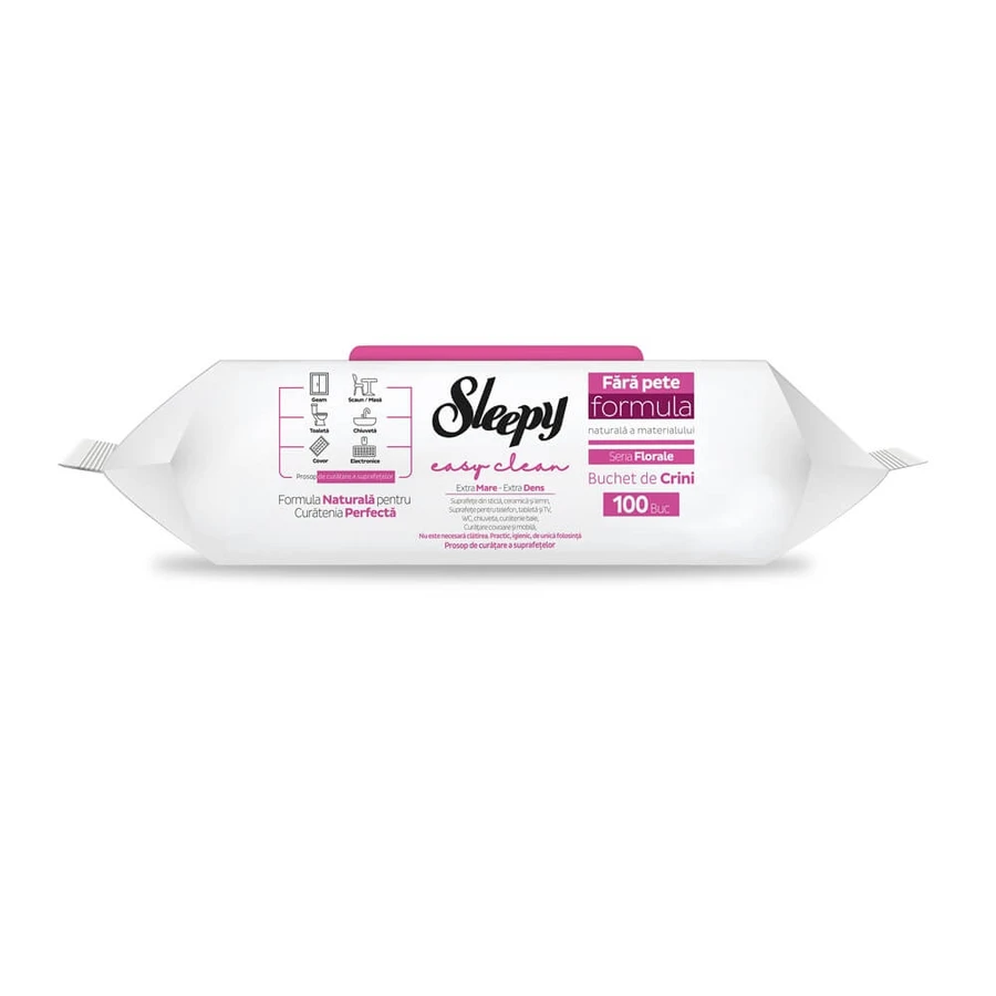 Easy Clean vochtige multidoekjes, Lilium Bouquet, 100 stuks, Sleepy
