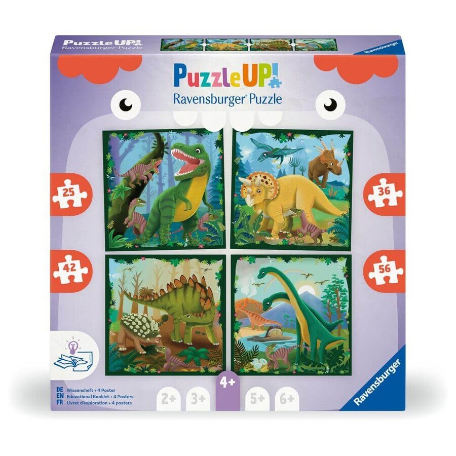 Puzzle Up Dinosaurs, 4 years+, Ravensburger