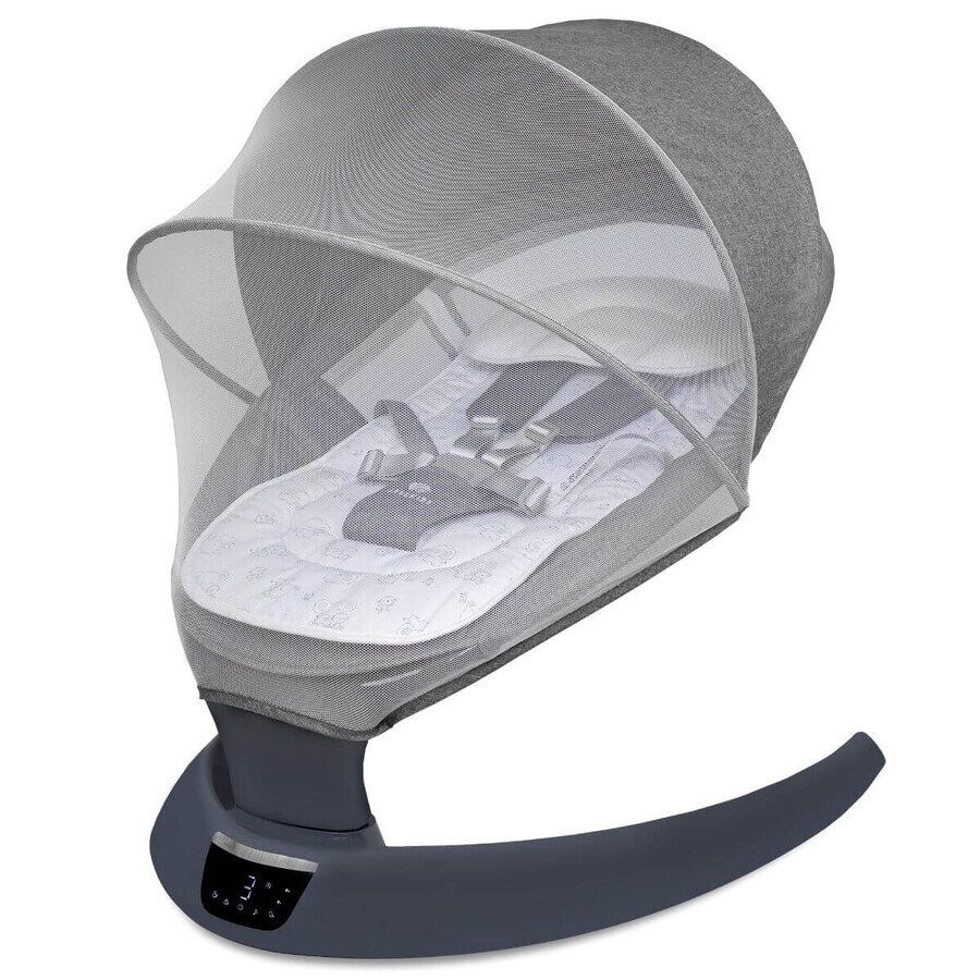 Electric baby swing Evoque, Powder Grey, Appekids