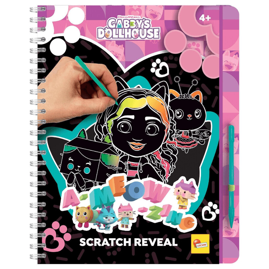 Krabboek, 4 jaar+, Gabby's Poppenhuis & Kittens, Lisciani