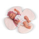 Baby baby with pink shamrock headband and cushion, 43 cm, 3 years+, Maria, Asivil, Asivil
