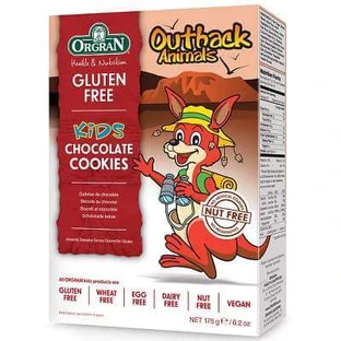 Animalute gluten-free chocolate biscuits, 175 g, Orgran