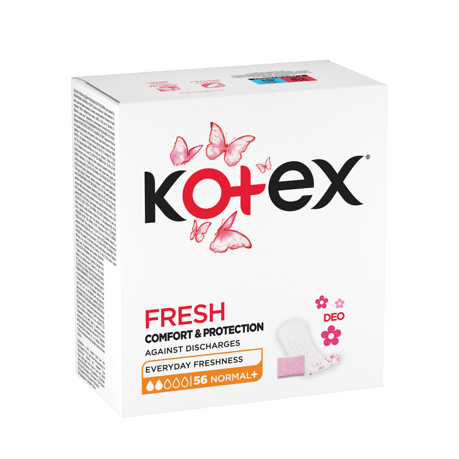 Compresas diarias Deo Normal Plus, 52 unidades, Kotex