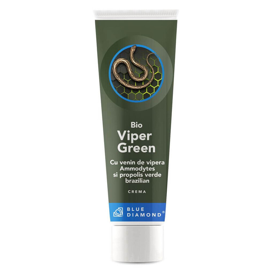 Crema biologica con veleno di vipera e propoli verde brasiliana Viper Green, 50 ml, Blue Diamond