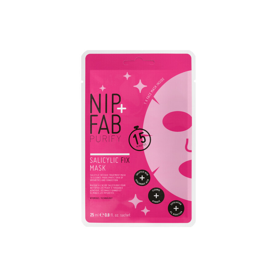 Masque salicylique pour le visage, 25 g, Nip+Fab