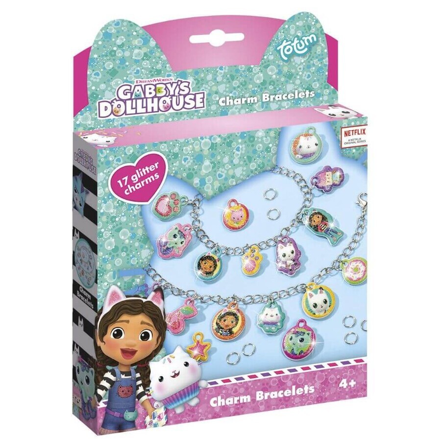Gabby's Dollhouse bracelet set with pendants, Totum