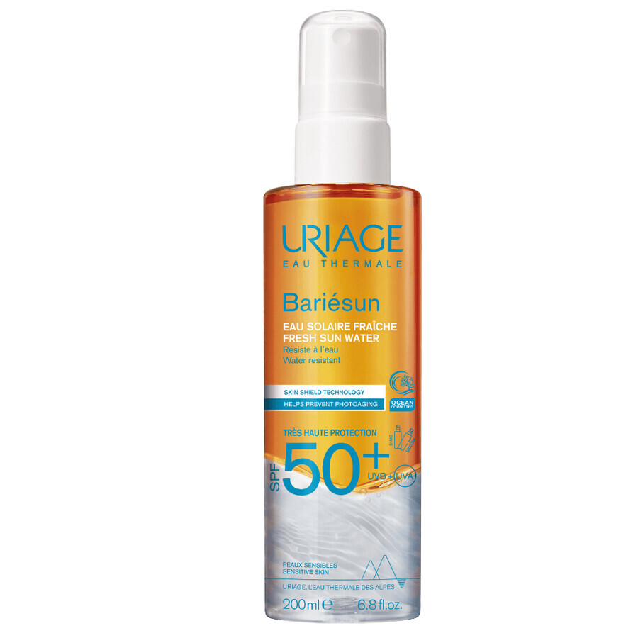 Bariesun sun protection water SPF50+, 200 ml, Uriage