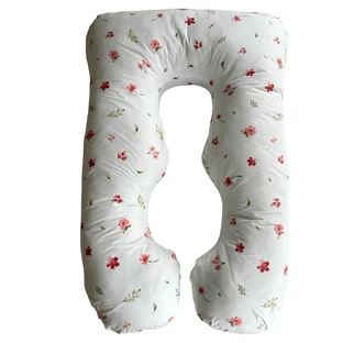 Umstandskissen 3in1 Maxim, Rosa mit Druck, Twindeco
