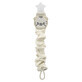 Muslin pacifier chain with star, Ecru, 1 piece, BabyJem