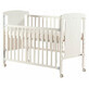 Wooden bed with sliding side, 120x60 cm, White, Mia, Freeon