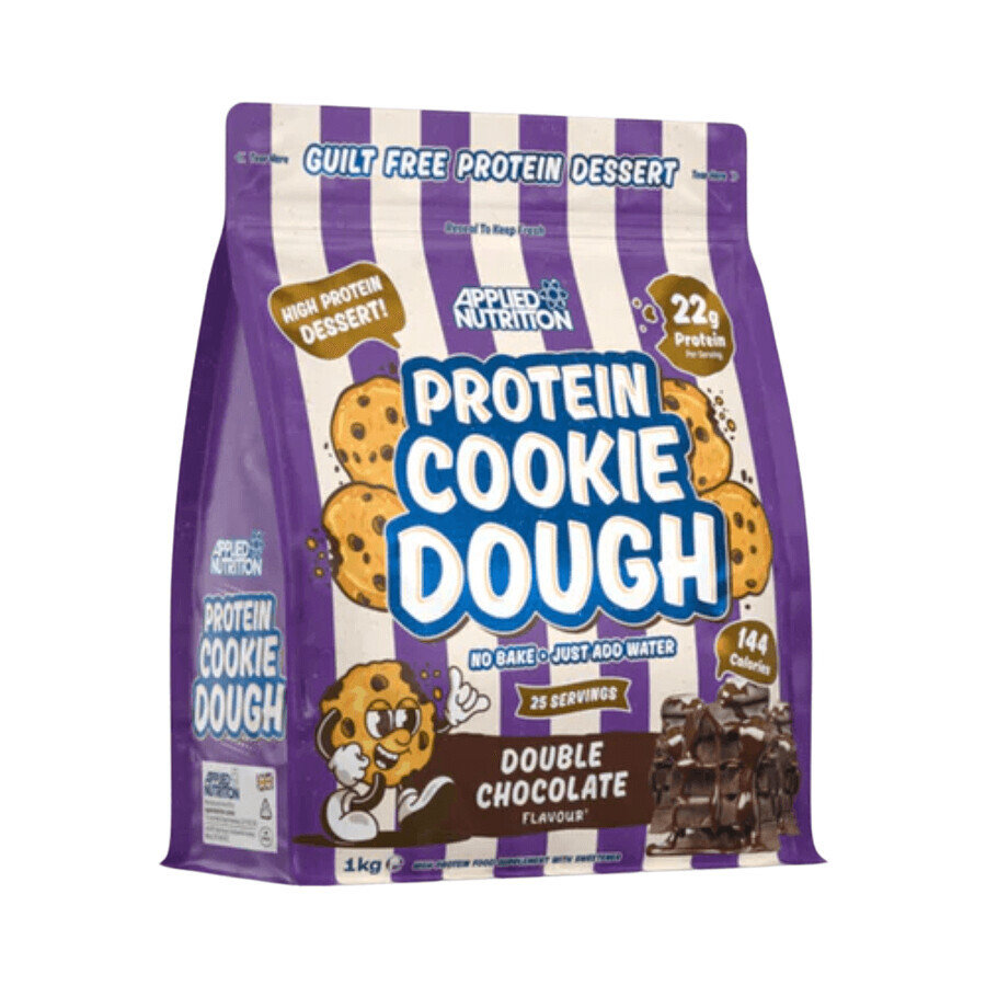 Eiwit Cookie Dough Eiwit Cookie Dough, Dubbele Chocolade, 1000 g, Applied Nutrition