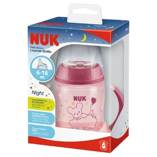 Learner First Choice biberón oscuro que brilla en la oscuridad, 6-18 meses, 150 ml, Nuk