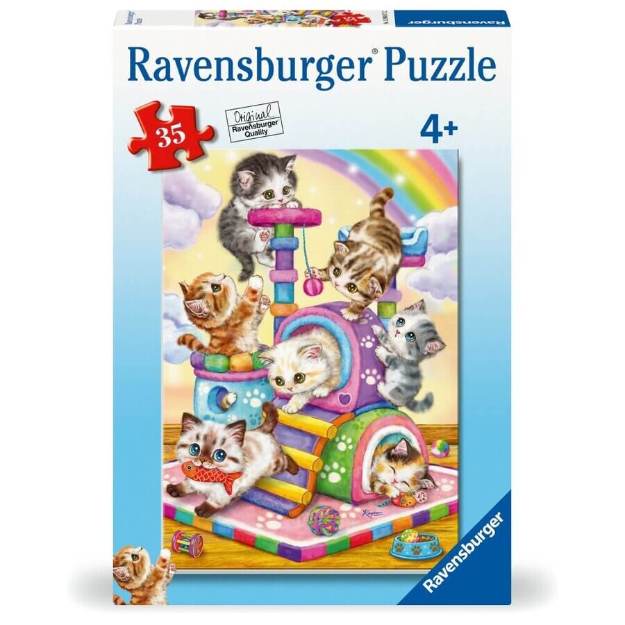 Puzzle Kätzchen im Spiel, ab 4 Jahren, 35 Teile, Ravensburger