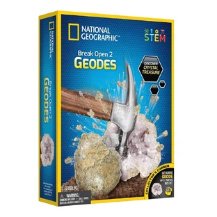 Kit STEM creativo Impara a rompere un geode, dagli 8 anni in su, National Geographic