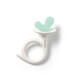 Inel gingival Melc, 0 luni+, Alb/Verde, Babyono