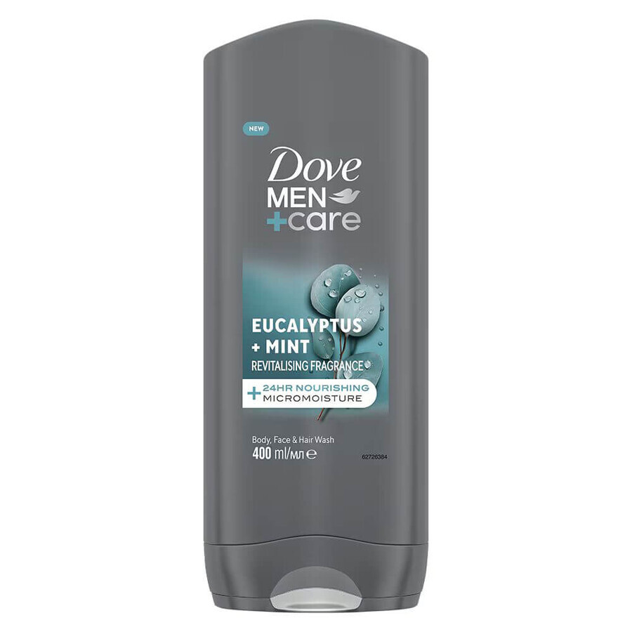 Douchegel voor mannen, eucalyptus + munt, 400 ml, Dove Men
