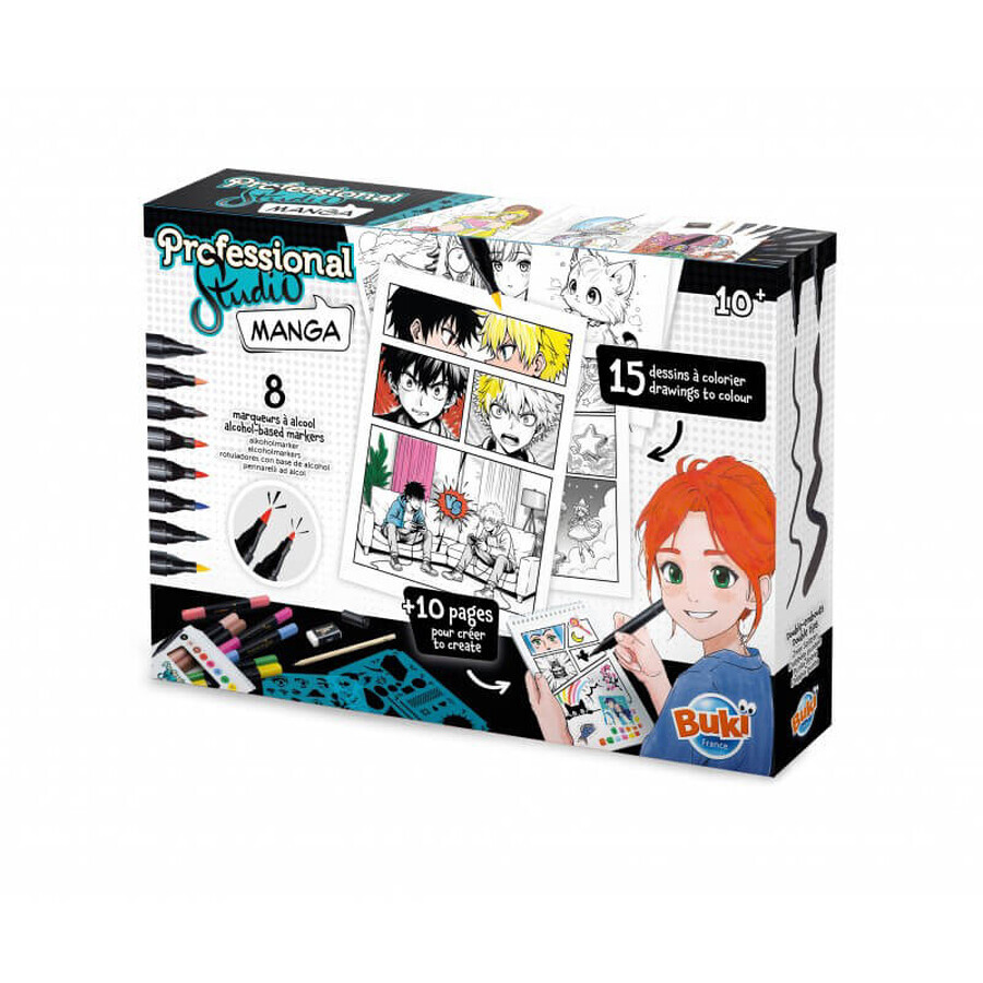 Professionelles Manga-Kolorierungsstudio, +10 Jahre, Buki