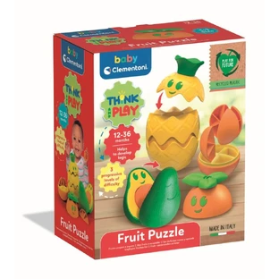 Juego de lógica educativo con frutas de colores en plástico reciclado, 12-36 meses, Clementoni