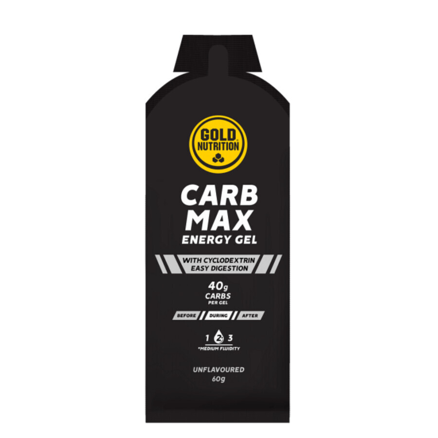 Carb Max Flavor Free Energizing Gel, 60 g, Gold Nutrition