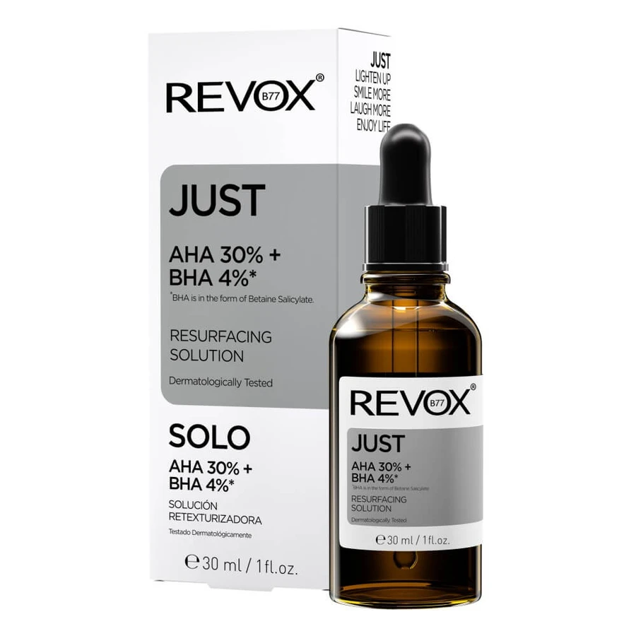 Chemische Peeling-Lösung Just AHA 30% + BHA 4%, 30 ml, Revox