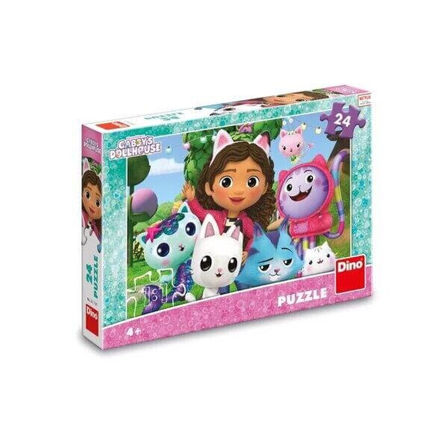 Puzzle, +4 years, Gabby's Doll House, 24 pieces, Dino Toys